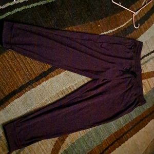 Maroon womens joggers